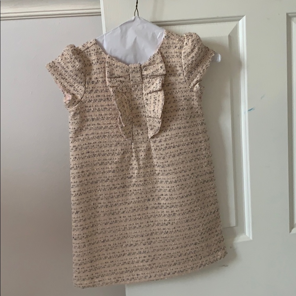 Janie and Jack Rose gold w gray & gold shimmer